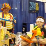 Twisting balloons at the Madison Kids Expo