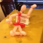 A cute story - someone wanted a balloon creation of the little girl in the red dress