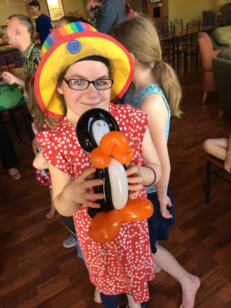 Cassie and penguin - Lifechurch summer picnic