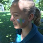 Dragonfly face painting