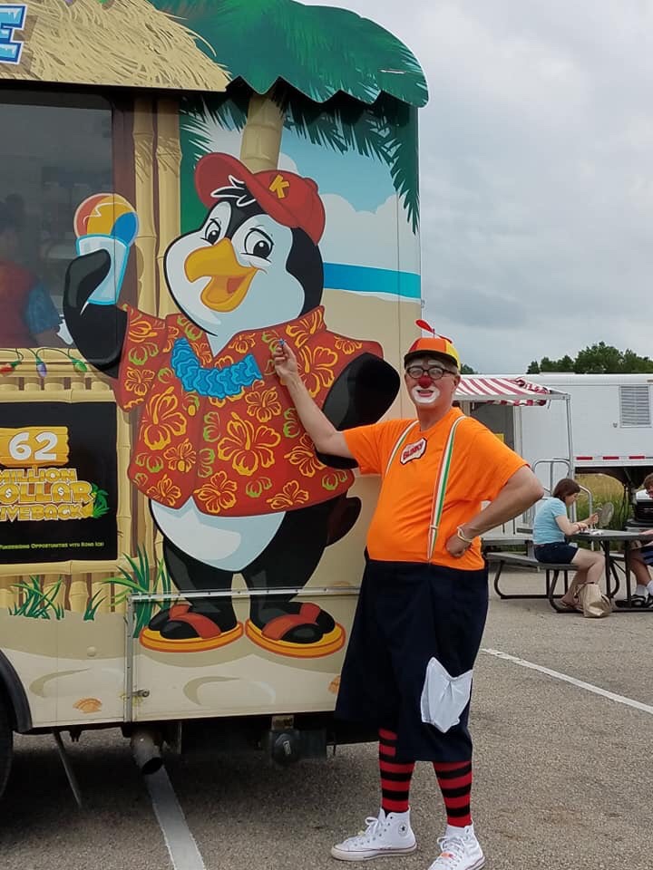 Bunky at the Kona Ice truck
