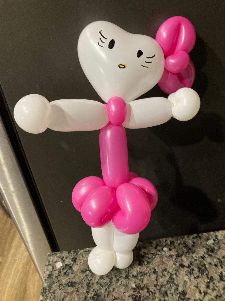 Hello Kitty balloon for a birthday party
