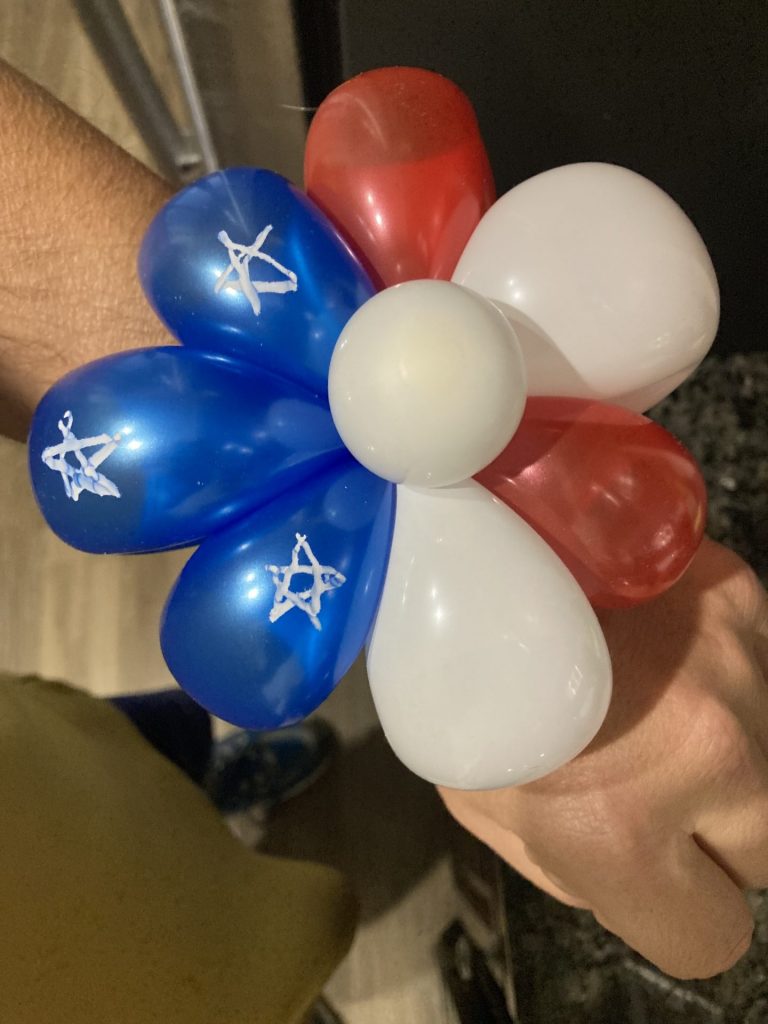 Independence Day balloon bracelet