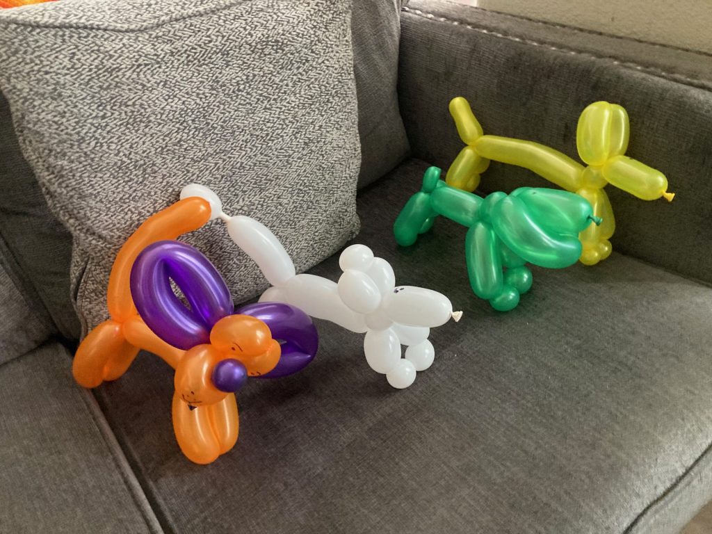 National Dog Day - balloon dogs chilling out …