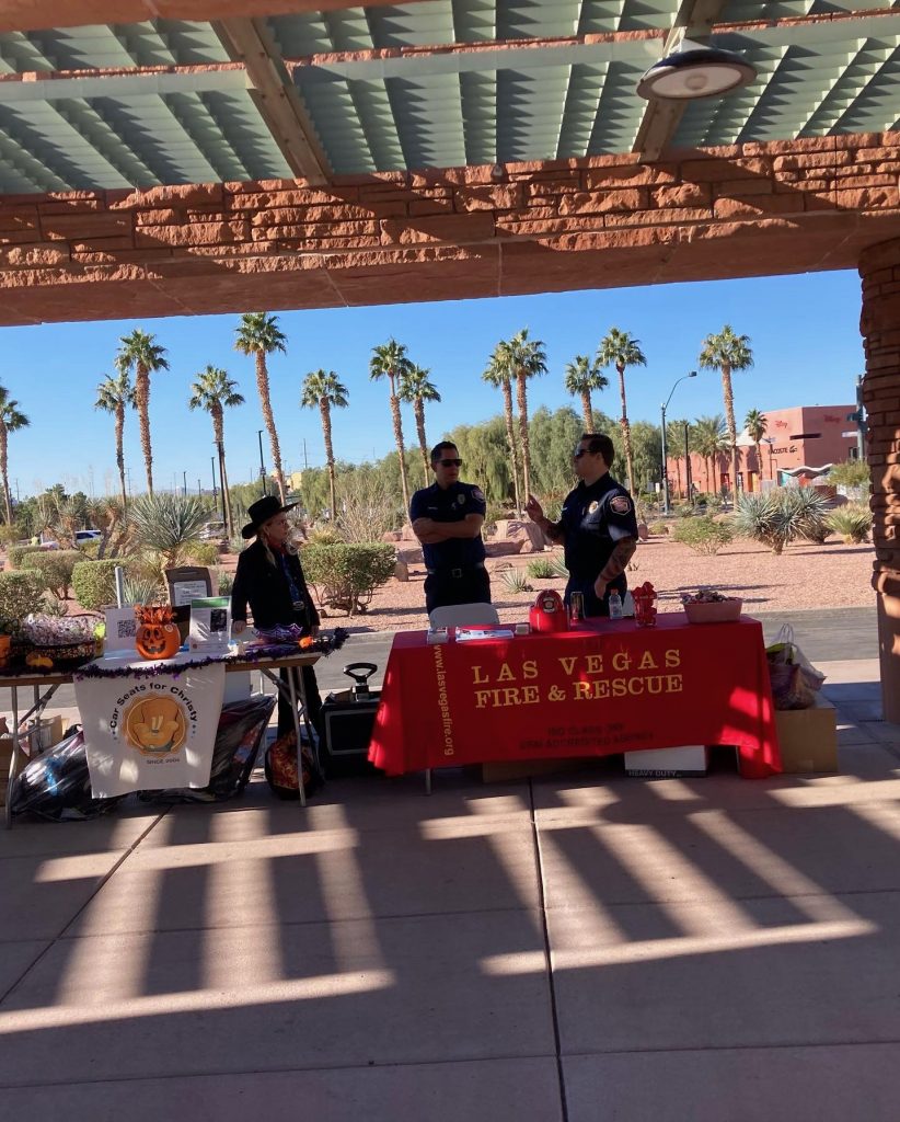 Las Vegas Fire & Rescue had a booth