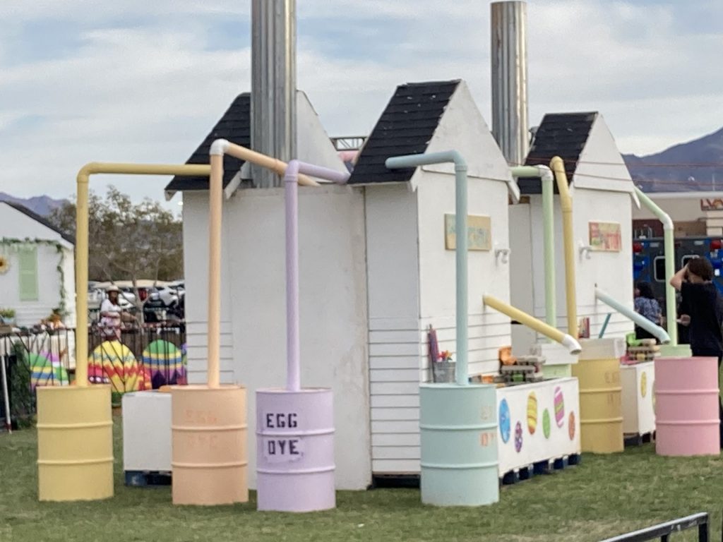 Egg factory for the youngsters at Easter at Central Saturday