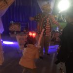 Raynbow and a young lady with a balloon sword